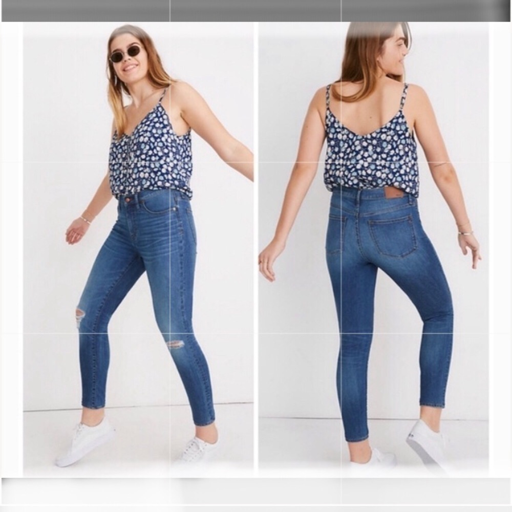 Madewell 9” Skinny Crop Jeans Blue Size 24